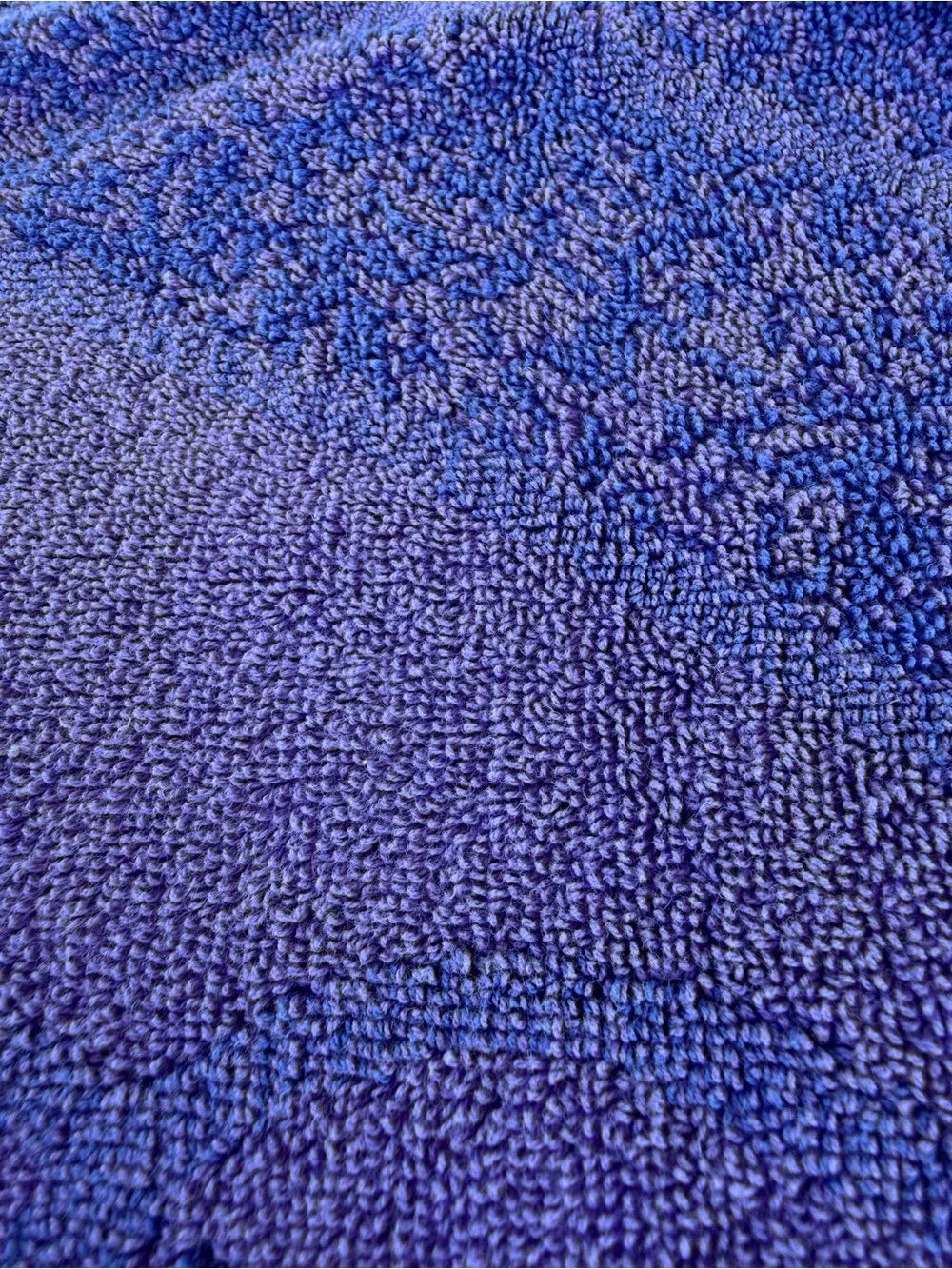 Kirkland Stylized Fish Waves Egyptian Cotton Large Beach Towel Blue Purple 36x66